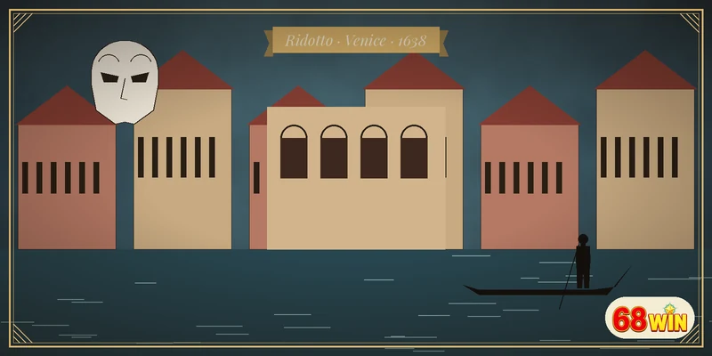 Kênh đào Venice và mặt nạ bauta thời Ridotto