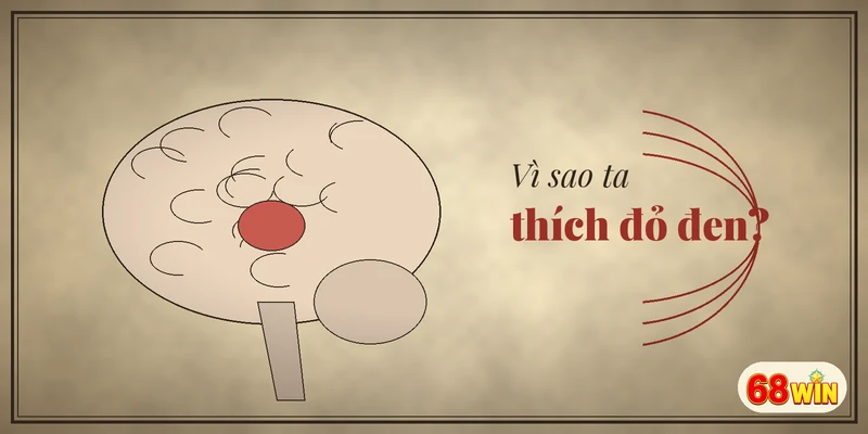 Hình não bộ vẽ nét cổ điển minh họa tâm lý may rủi