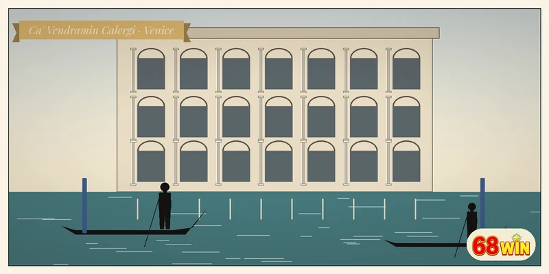 Ca' Vendramin Calergi bên Grand Canal, trụ sở Casinò di Venezia