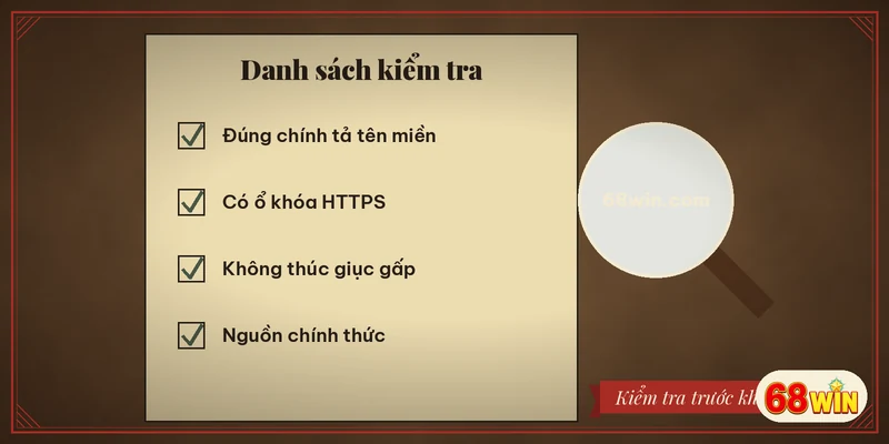 Danh sách kiểm tra nhận biết trang giả mạo
